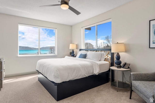 35 E 150 S Unit 202C, Garden City, UT 84028 - carpeted bedroom with multiple windows and a ceiling fan
