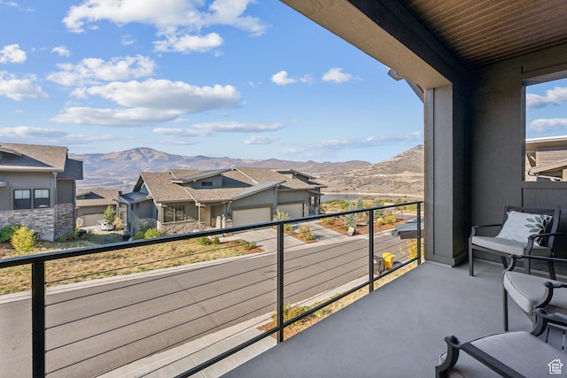 363 E Overlook Loop E Unit 22, Hideout, UT 84036 - balcony featuring a mountain view and a residential view