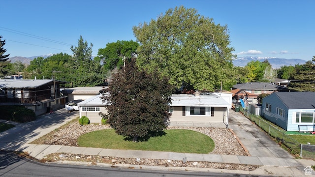 view from above of property