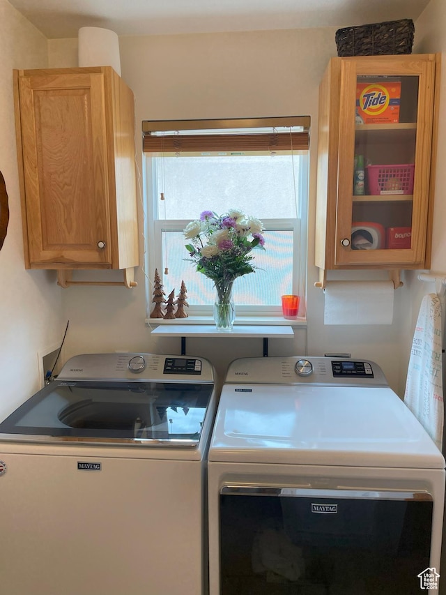 2285 S 450 W, Perry, UT 84302 - laundry area featuring cabinet space and washing machine and dryer