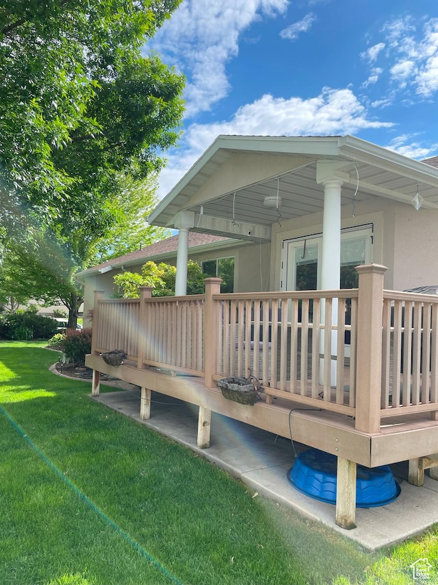 2285 S 450 W, Perry, UT 84302 - rear view of property with a yard and stucco siding