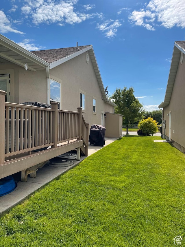2285 S 450 W, Perry, UT 84302 - view of green lawn featuring a deck