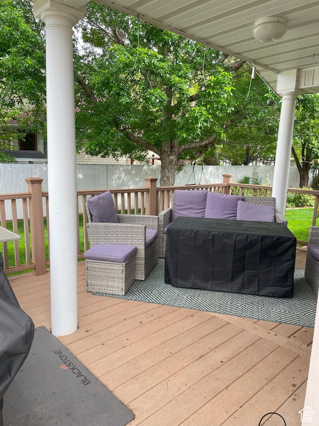 2285 S 450 W, Perry, UT 84302 - deck with an outdoor hangout area