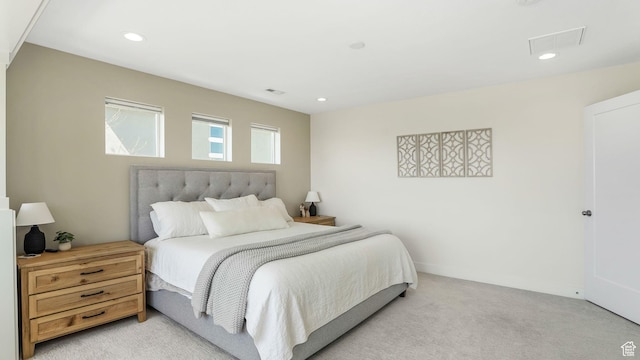 267 E Sandhill Dr, Saratoga Springs, UT 84045 - bedroom with light carpet, recessed lighting, and baseboards