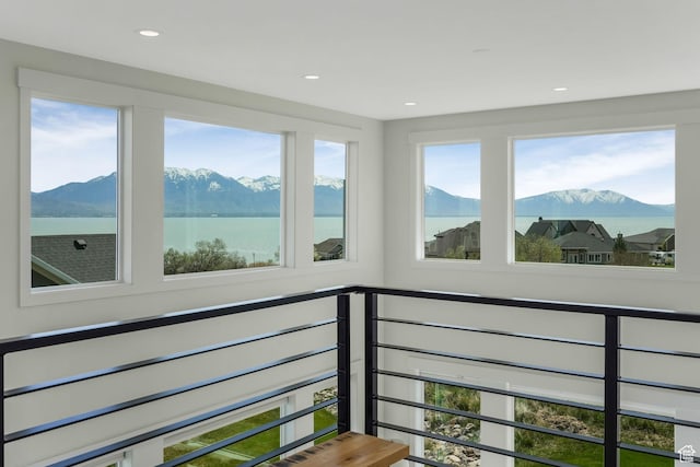 267 E Sandhill Dr, Saratoga Springs, UT 84045 - balcony featuring a water and mountain view