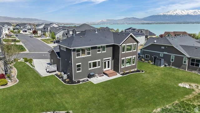 267 E Sandhill Dr, Saratoga Springs, UT 84045 - aerial view of residential area featuring a water and mountain view
