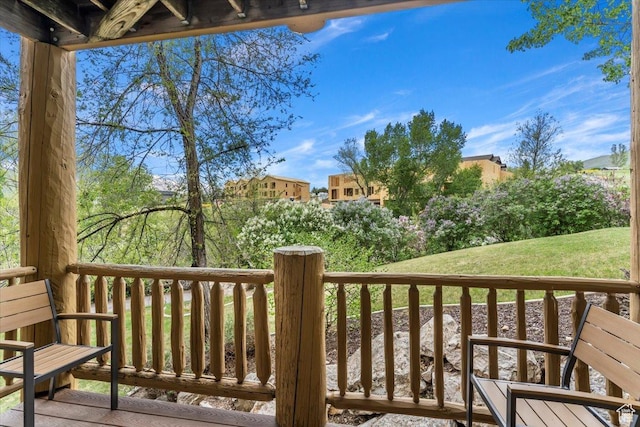 3521 N Fox Run Unit 812, Eden, UT 84310 - deck with a yard