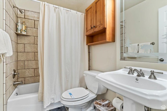 3521 N Fox Run Unit 812, Eden, UT 84310 - full bathroom with toilet, shower / bath combo, and a sink