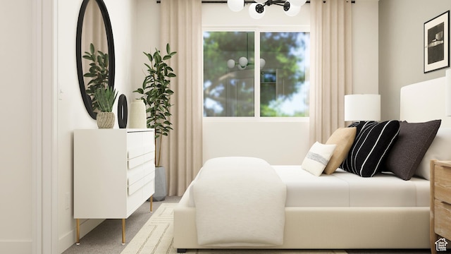 living area with carpet