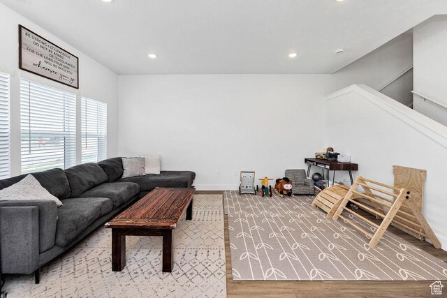 3137 S 225 W Unit 404, Nibley, UT 84321 - living area with recessed lighting and baseboards