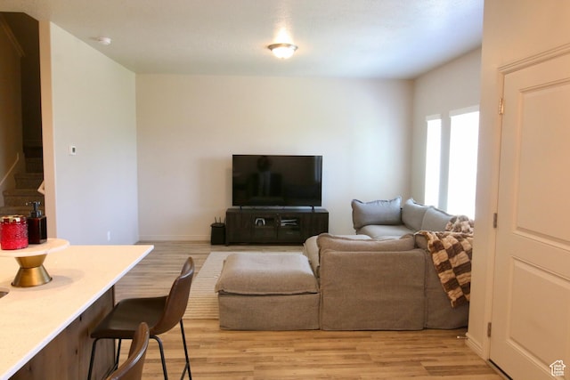 2594 E 600 N, Spanish Fork, UT 84660 - living area with light wood finished floors and baseboards