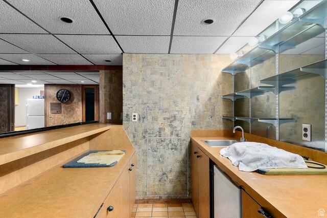 2011 W Todd Way S, Taylorsville, UT 84129 - bathroom featuring a drop ceiling and vanity