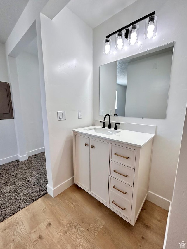 45 E 300 N, Roosevelt, UT 84066 - bathroom with wood finished floors and vanity