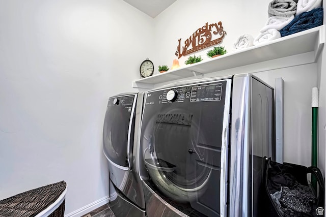 2178 S 60 E Unit 37, Heber City, UT 84032 - laundry room with washing machine and dryer and baseboards