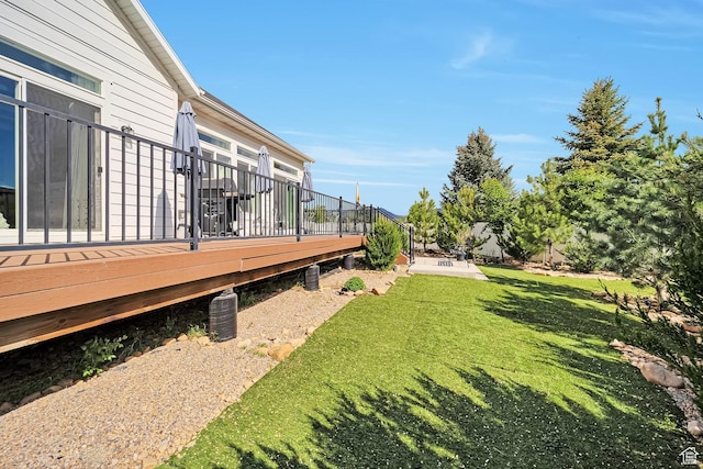 2178 S 60 E Unit 37, Heber City, UT 84032 - view of green lawn featuring a deck