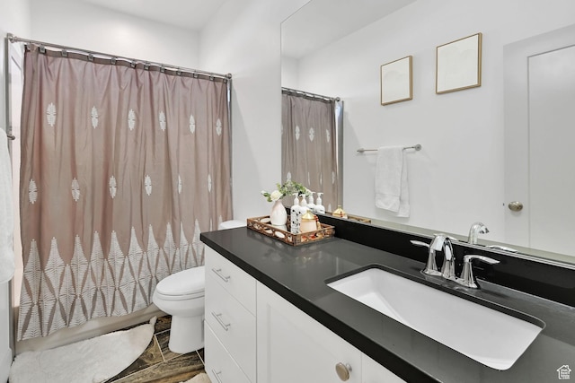 3507 S 4875 W, West Haven, UT 84401 - full bathroom featuring vanity, toilet, and shower / bath combination with curtain