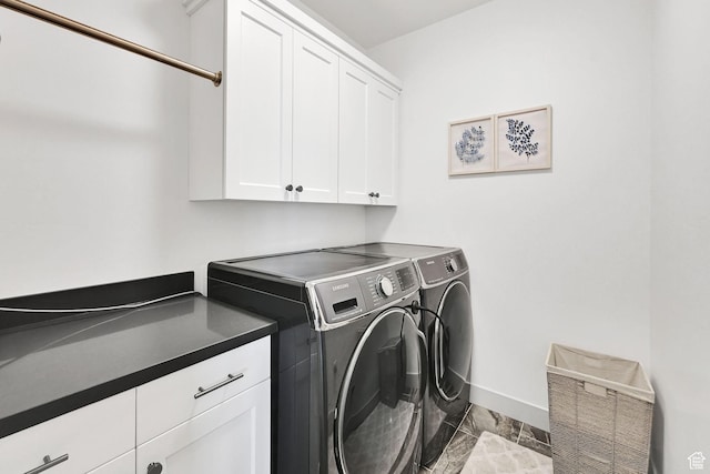 3507 S 4875 W, West Haven, UT 84401 - laundry room with cabinet space, washing machine and dryer, and baseboards