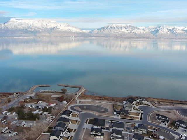 139 E Heron Ave S Unit 809, Saratoga Springs, UT 84045 - aerial view of property and surrounding area with a water and mountain view