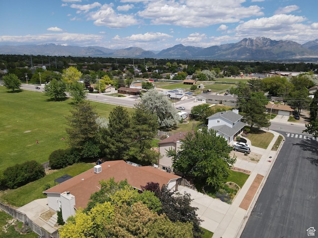 3236 W New World Dr S, West Jordan, UT 84084 - aerial view of residential area featuring a mountainous background