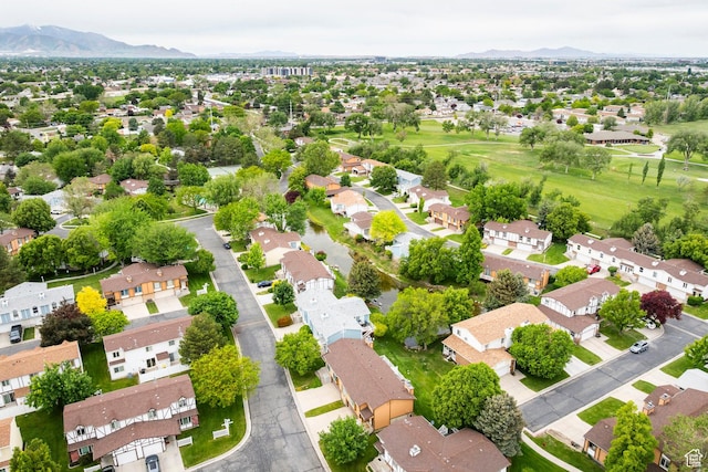 1180 W Middlesex Rd S, Taylorsville, UT 84123 - aerial perspective of suburban area featuring mountains and a golf club