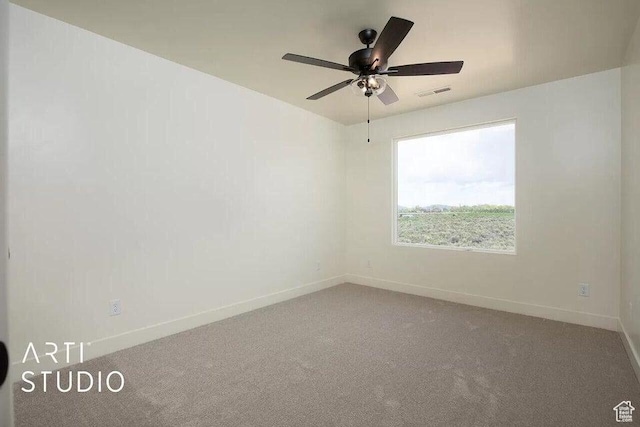 4883 N 10 E, Enoch, UT 84721 - carpeted spare room with baseboards and a ceiling fan
