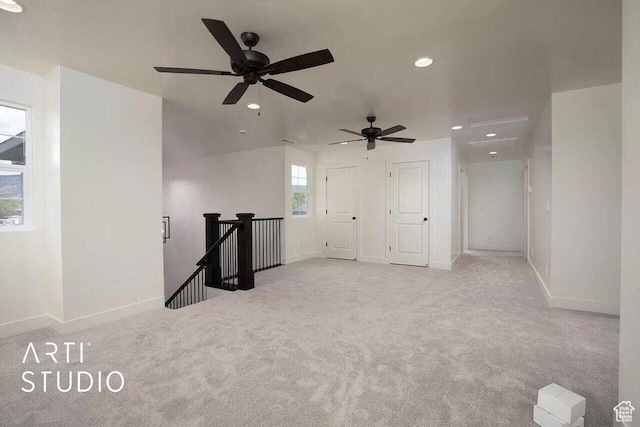 4883 N 10 E, Enoch, UT 84721 - unfurnished room featuring carpet floors, baseboards, recessed lighting, and ceiling fan