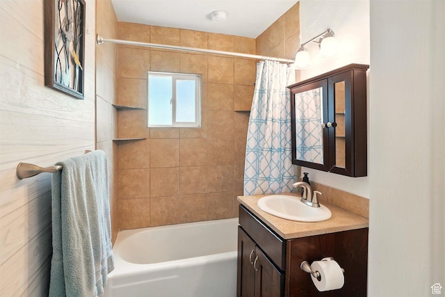 575 5th St, Ogden, UT 84404 - full bathroom with shower / bathtub combination with curtain and vanity