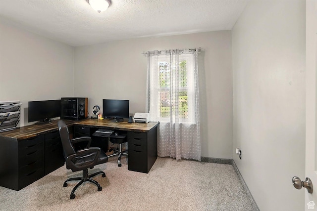 575 5th St, Ogden, UT 84404 - office featuring carpet, a textured ceiling, and baseboards