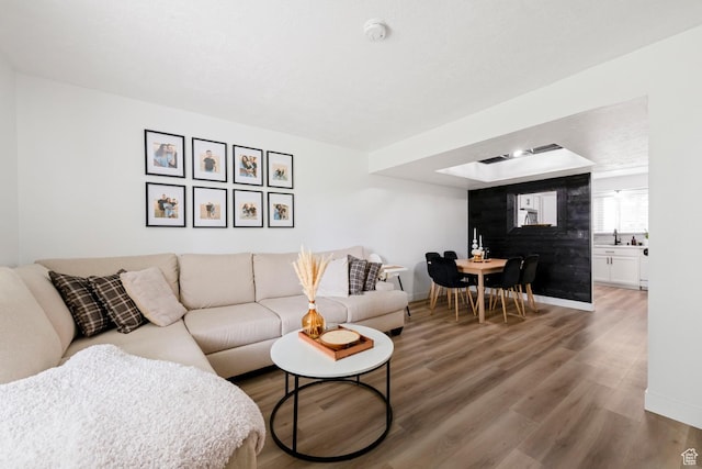 88 W 50 S Unit L5, Centerville, UT 84014 - living area with wood finished floors and baseboards