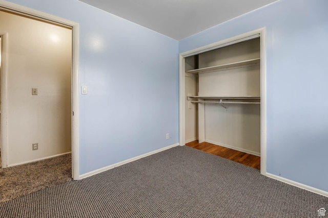 263 E 1350 N, Bountiful, UT 84010 - unfurnished bedroom with carpet floors, a closet, and baseboards