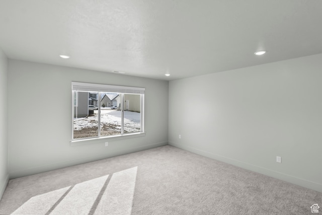 516 S 1580 W Unit 130, Logan, UT 84321 - carpeted empty room with recessed lighting and baseboards