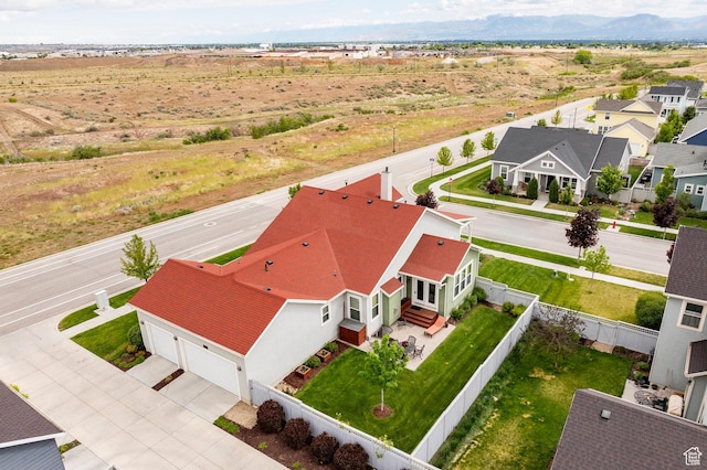 10352 S Sturgeon Dr W, South Jordan, UT 84009 - aerial view of residential area featuring a mountainous background