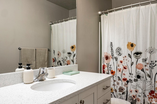 10352 S Sturgeon Dr W, South Jordan, UT 84009 - bathroom with vanity and a shower with shower curtain