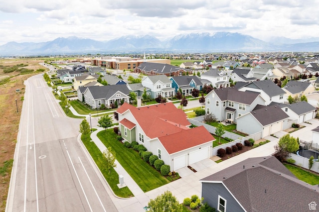 10352 S Sturgeon Dr W, South Jordan, UT 84009 - aerial perspective of suburban area with a mountain backdrop
