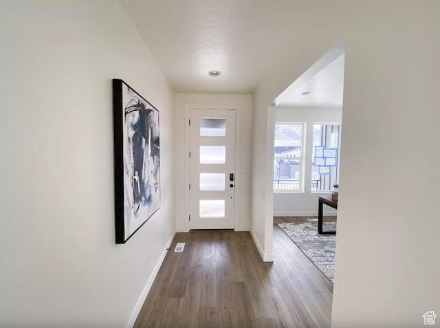 5894 N Canyon Rim Rd E Unit 621, Lehi, UT 84043 - entrance foyer featuring baseboards and wood finished floors