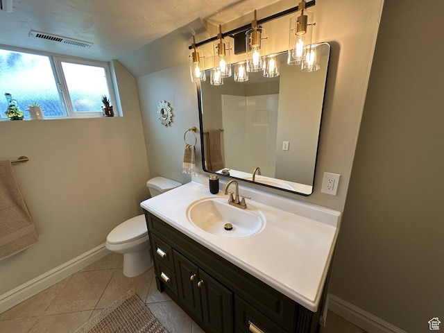 1391 E Mccormick Way, Cottonwood Heights, UT 84121 - bathroom featuring toilet, tile patterned flooring, baseboards, and vanity