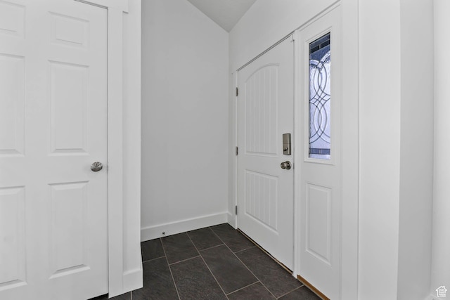 1298 S 500 E, Kaysville, UT 84037 - foyer entrance with baseboards and dark tile patterned floors