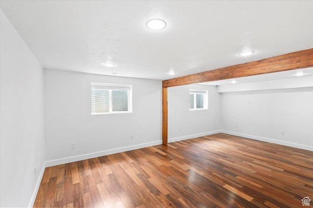 2899 W 8870 S, West Jordan, UT 84088 - basement with healthy amount of natural light, recessed lighting, wood finished floors, and baseboards