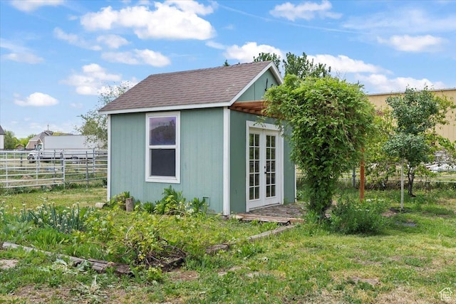 2899 W 8870 S, West Jordan, UT 84088 - view of outbuilding featuring french doors