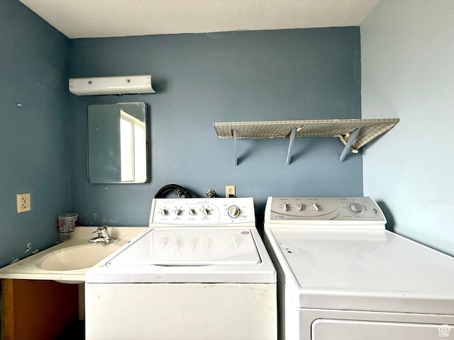 laundry area featuring separate washer and dryer