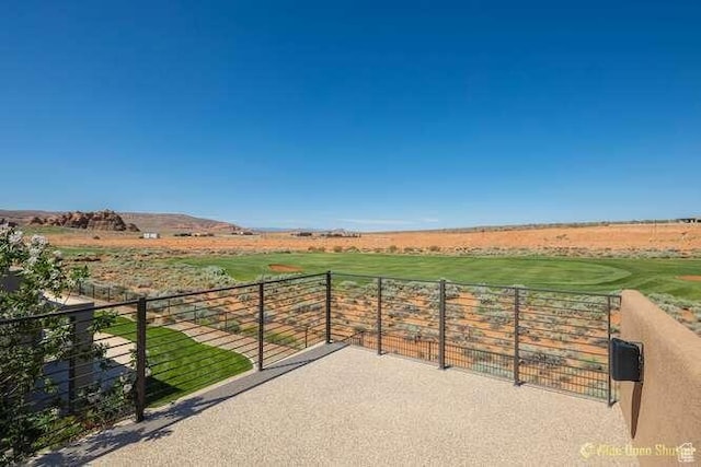 3208 S Sand Stone Dr, Hurricane, UT 84737 - view of patio featuring a view of countryside
