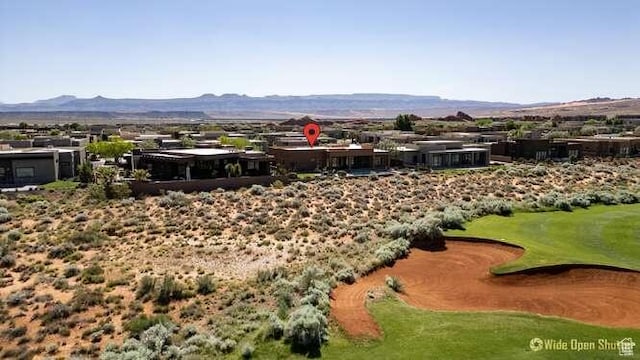 3208 S Sand Stone Dr, Hurricane, UT 84737 - surrounding community with golf course view and a mountain view