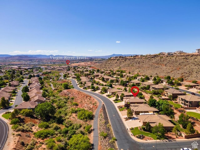8 S Arroyo Dr, St George, UT 84790 - aerial view of residential area with mountains