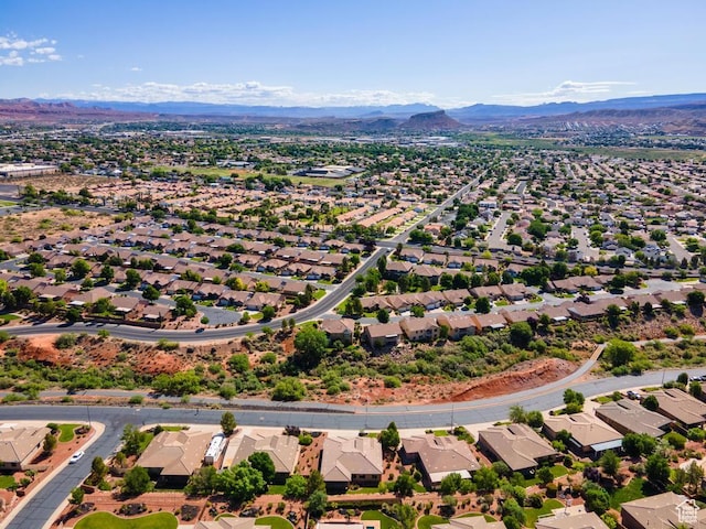 8 S Arroyo Dr, St George, UT 84790 - aerial perspective of suburban area with a mountainous background