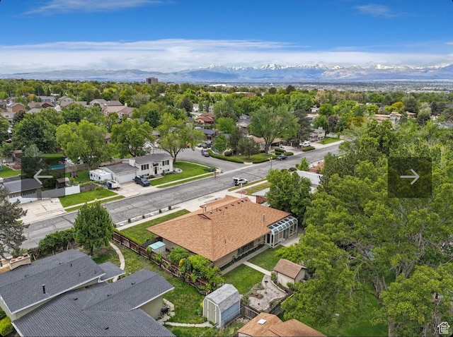 635 E Pioneer Ave S, Sandy, UT 84070 - aerial view of residential area featuring a mountain backdrop