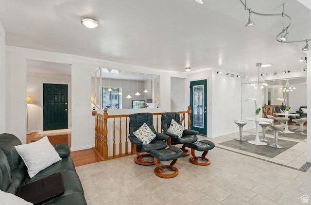 635 E Pioneer Ave S, Sandy, UT 84070 - living area with a chandelier