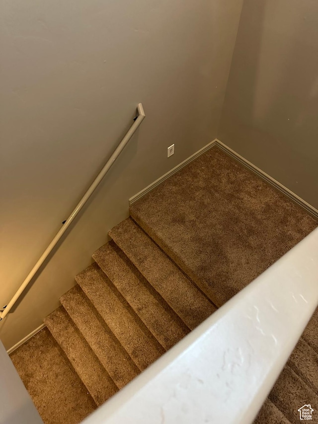 1783 E 2000 S, Naples, UT 84078 - stairs featuring carpet