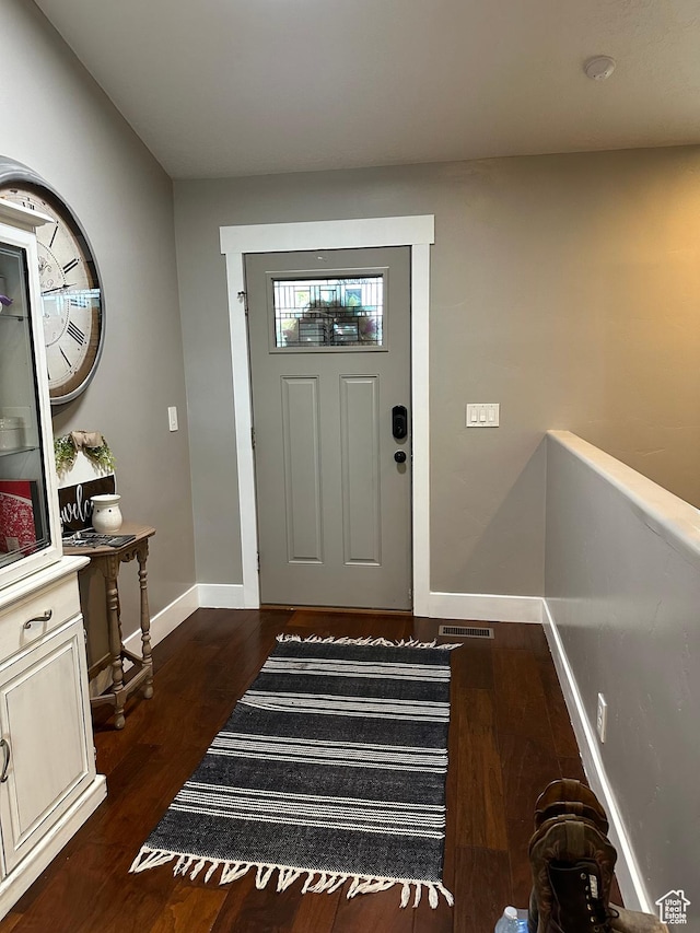 1783 E 2000 S, Naples, UT 84078 - entryway with baseboards and dark wood-style flooring