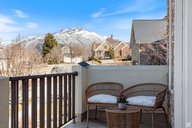 442 E Brew Rd, Draper, UT 84020 - balcony with a mountain view and a residential view