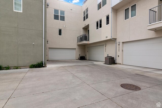 4584 W Daybreak Rim Way S, Jordan, UT 84009 - view of property with a garage, driveway, and central air condition unit